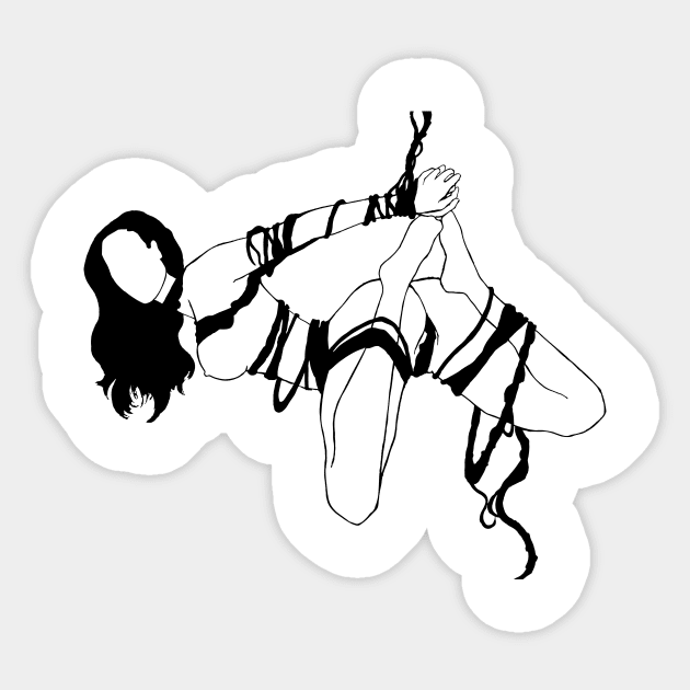 Jane (Black Design) Sticker by @Shelbyyalexandra